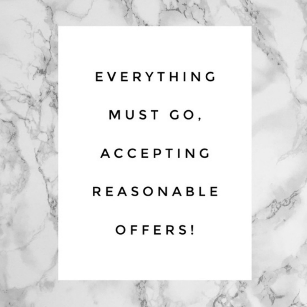 I’m open to all offers, please be reasonable